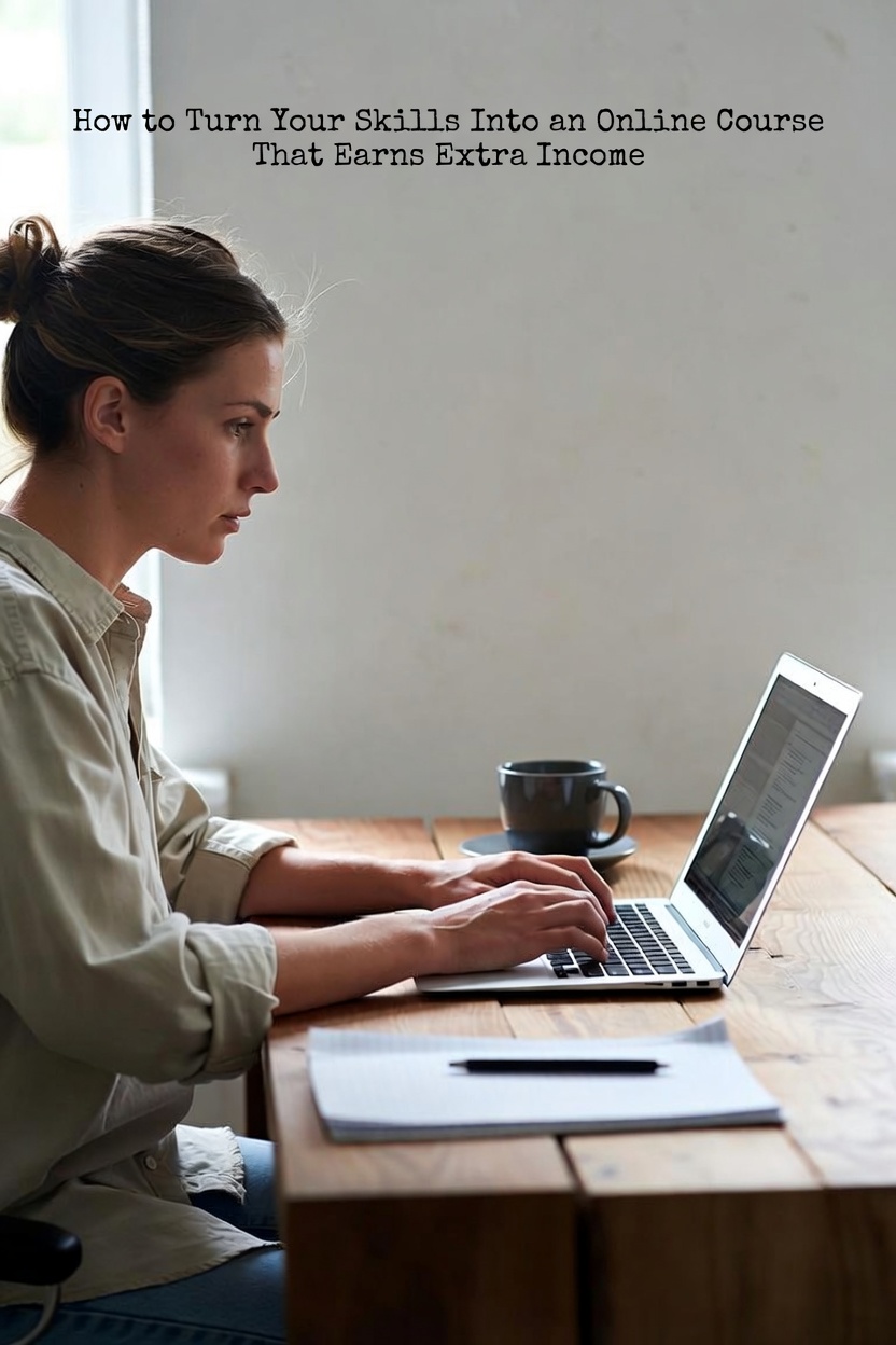 How to Turn Your Skills Into an Online Course That Earns Extra Income
